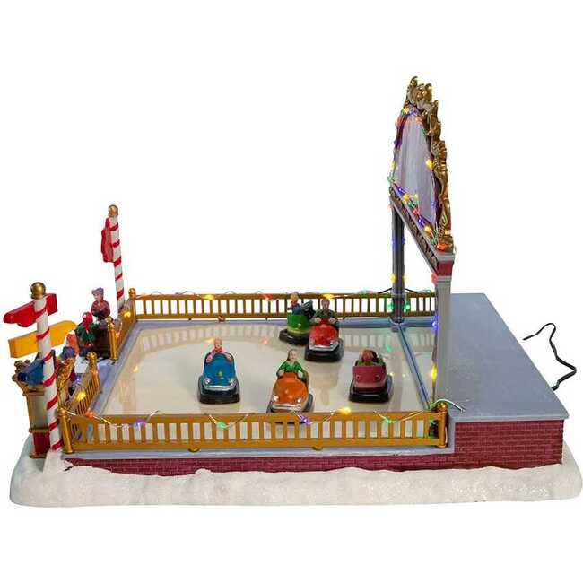 9-Inch LED Light-Up Musical Bumper Cars Table Piece - Other Accents - 4