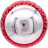 80MM Red and Green Reindeer Glass Ball Ornaments, 6 Piece Set - Ornaments - 4