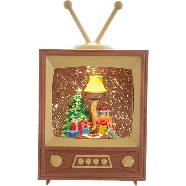 8.5-inch A Christmas Story Battery-Operated LED Musical Television Table Piece