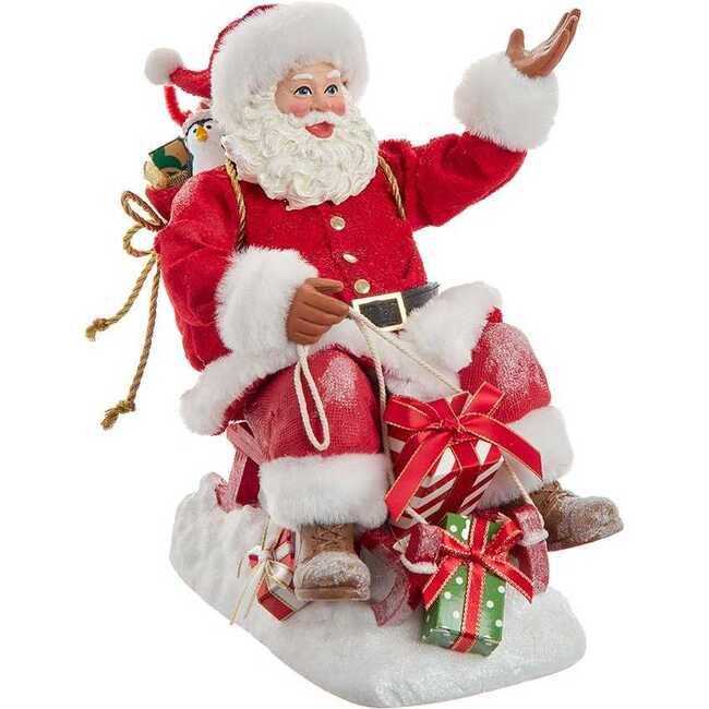 8.5-Inch Fabriché Santa on Sled