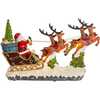 8.7-Inch Battery-Operated LED Musical Santa and Sleigh Table Piece - Other Accents - 4