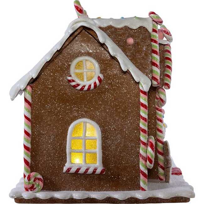 8.46-Inch Battery Operated LED Lighted Gingerbread Lollipop Shop - Other Accents - 2
