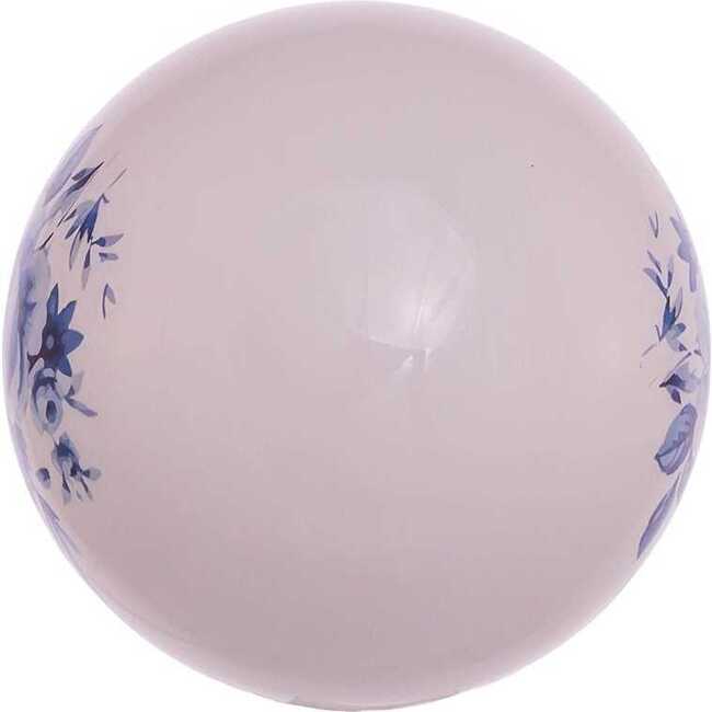 80MM Delft Blue Shiny Glass Ball Ornaments, 6-Piece Set - Ornaments - 6