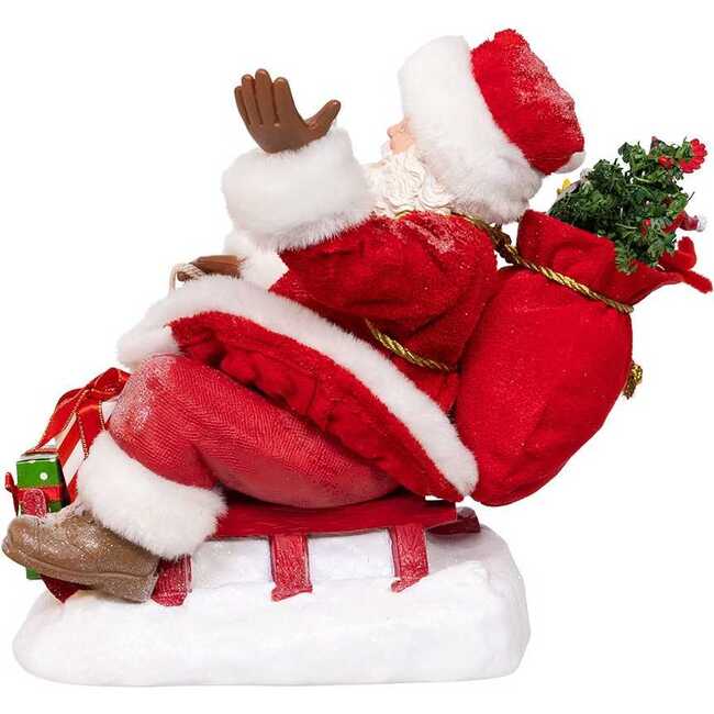 8.5-Inch Fabriché Santa on Sled - Other Accents - 3