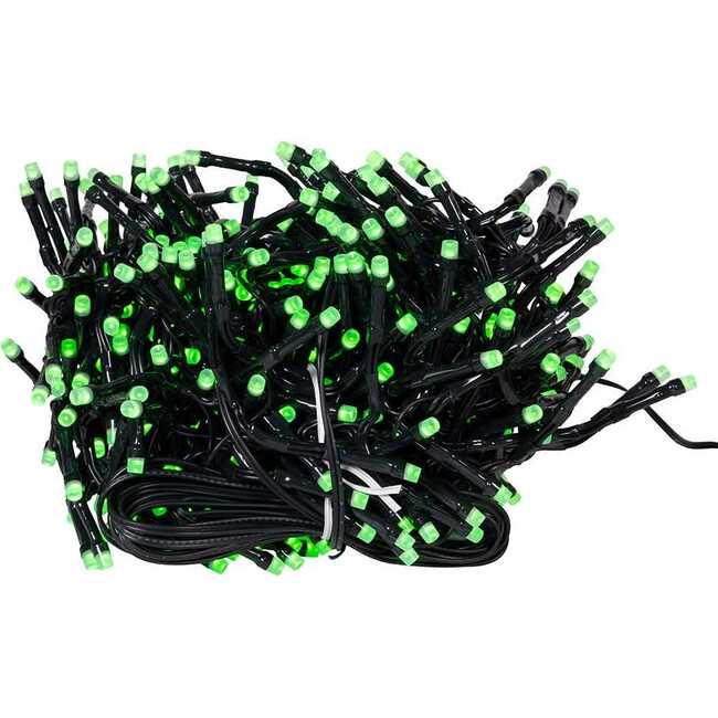 16-Foot 480-Light RGB LED Multifunction Green Wire Cluster Garland with Remote - Other Accents - 2