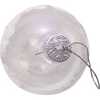 80MM Clear with White Tree Design Glass Ball Ornaments, 6 Piece Box - Ornaments - 7