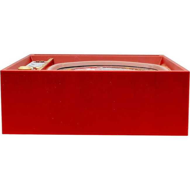 8.325-Inch Battery Operated USB LED Musical TV with Spinning Glitter Water Table Piece - Other Accents - 5