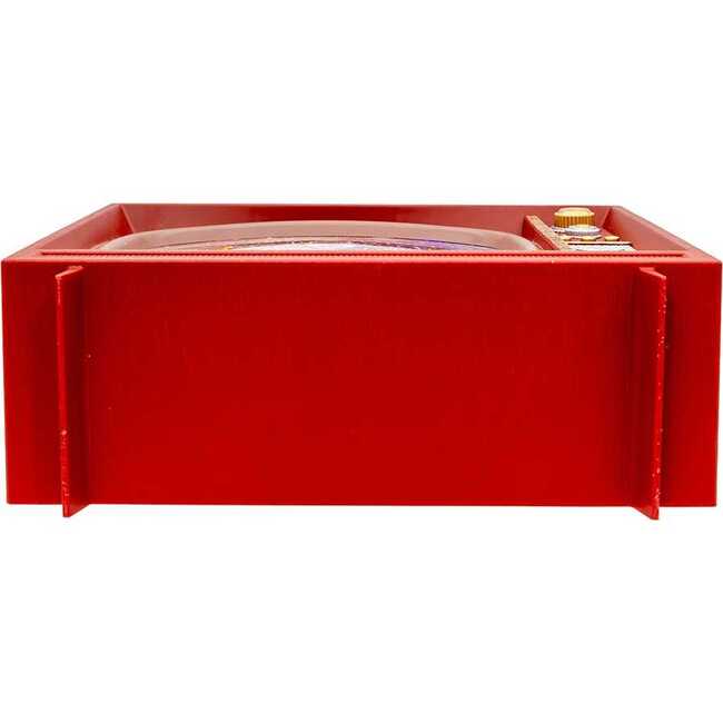 8.325-Inch Battery Operated USB LED Musical TV with Spinning Glitter Water Table Piece - Other Accents - 6