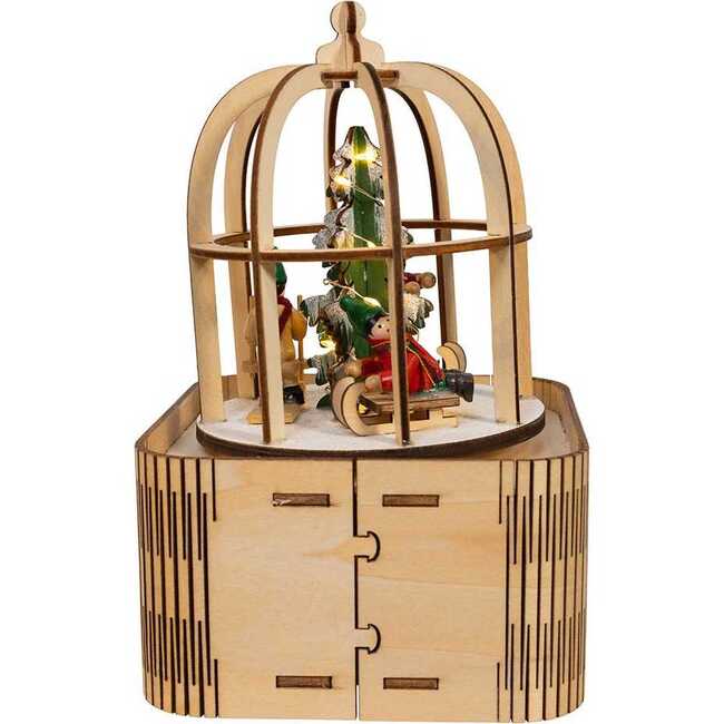 7-Inch Battery-Operated LED Lighted Music Box - Other Accents - 3