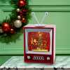 8.5-Inch Battery-Operated Musical Water TV with Santa and Sleigh - Other Accents - 6
