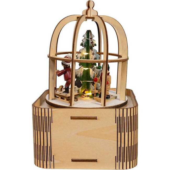 7-Inch Battery-Operated LED Lighted Music Box - Other Accents - 4