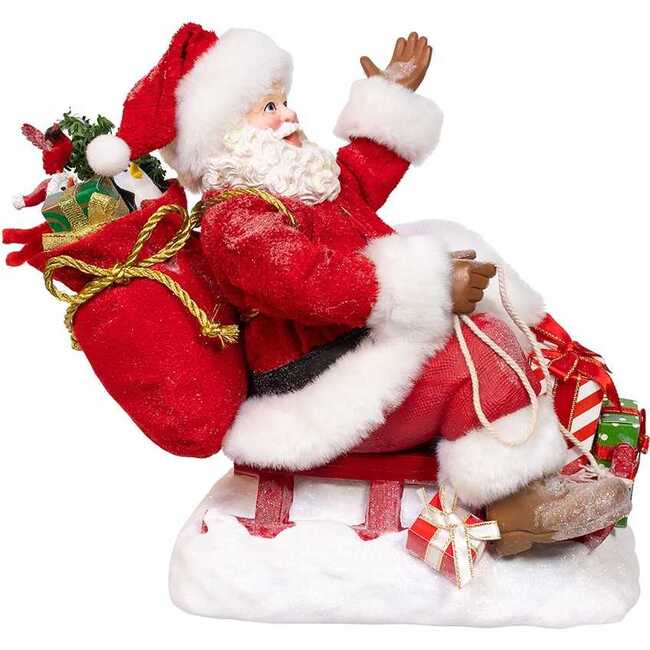 8.5-Inch Fabriché Santa on Sled - Other Accents - 6