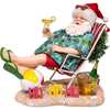 8.5-Inch Fabriché Santa Sitting on Beach Chair - Other Accents - 6