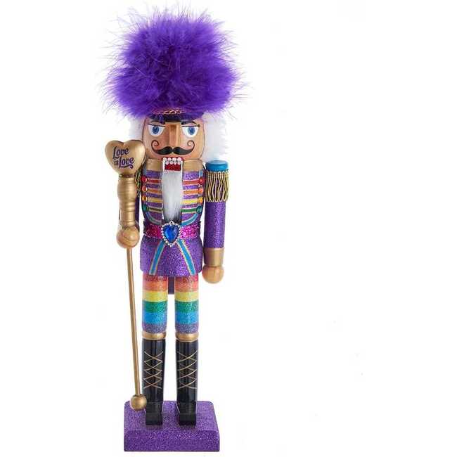 15-Inch Wooden Gay Pride Nutcracker