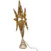15-Inch Twinkling LED Gold Starburst Tree Topper - Other Accents - 2