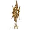 15-Inch Twinkling LED Gold Starburst Tree Topper - Other Accents - 4