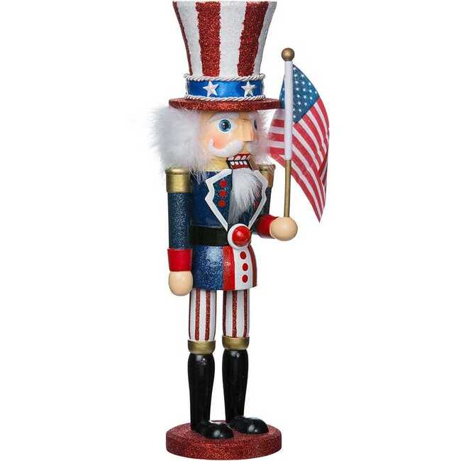 15-Inch Hollywood Wooden Uncle Sam Nutcracker - Nutcrackers - 2