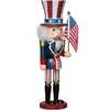 15-Inch Hollywood Wooden Uncle Sam Nutcracker - Nutcrackers - 2
