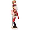 15-Inch Ski Santa With Christmas Sweater Nutcracker - Nutcrackers - 4