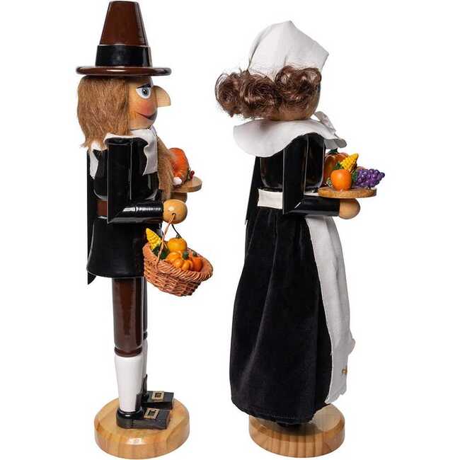 15-Inch Pilgrim Nutcrackers 2-Piece Set - Nutcrackers - 2