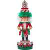 15-Inch Hollywood Nutcrackers Red, White and Green Candy Tower Hat Nutcracker - Nutcrackers - 1 - thumbnail