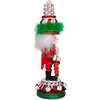15-Inch Hollywood Nutcrackers Red, White and Green Candy Tower Hat Nutcracker - Nutcrackers - 2