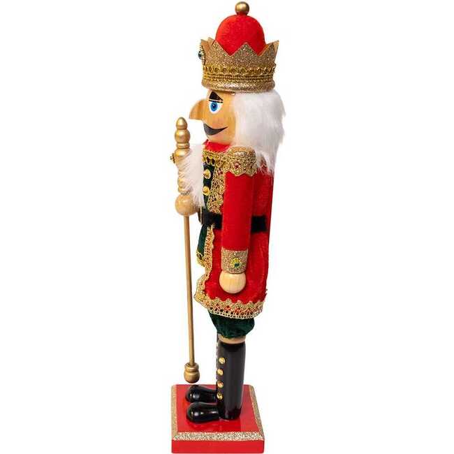 15-Inch Red and Green King Nutcracker - Nutcrackers - 4