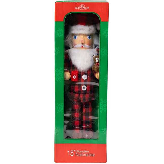 15-Inch Santa With Red Pajamas Nutcracker - Nutcrackers - 7