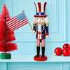 15-Inch Hollywood Wooden Uncle Sam Nutcracker - Nutcrackers - 7
