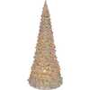 15.5-Inch Battery Operated LED Silver Iridescent Tabletop Christmas Tree - Other Accents - 2