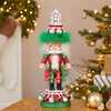 15-Inch Hollywood Nutcrackers Red, White and Green Candy Tower Hat Nutcracker - Nutcrackers - 7