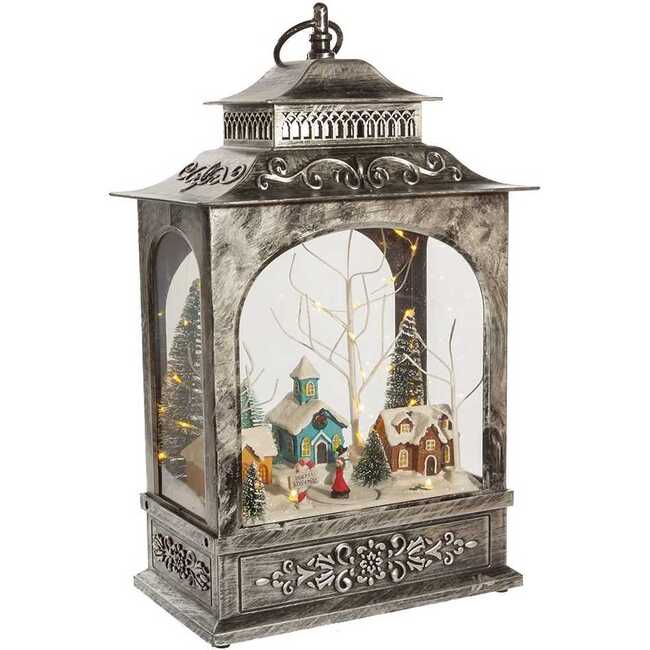 15-Inch  Battery-Operated LED Musical Christmas Village Lantern - Other Accents - 2