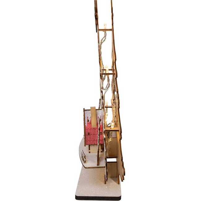 15-Inch Battery Operated 10-Light Tree With Village Scene - Other Accents - 4