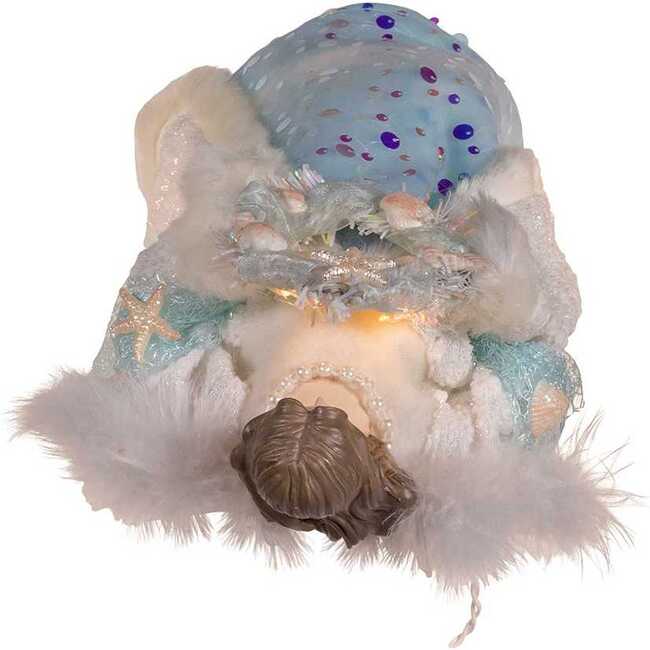 14-Inch UL 10-Light Coastal Beach Angel Tree Topper - Other Accents - 5