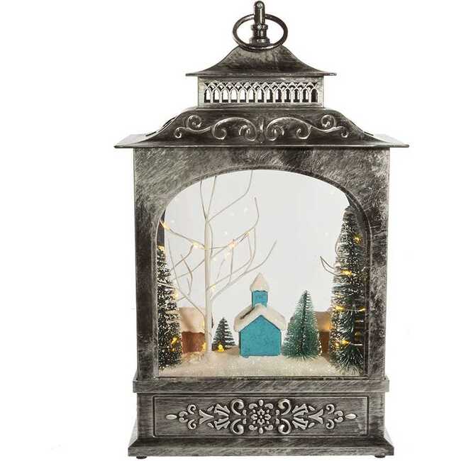 15-Inch  Battery-Operated LED Musical Christmas Village Lantern - Other Accents - 4