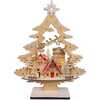 15-Inch Battery Operated 10-Light Tree With Village Scene - Other Accents - 7