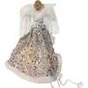 14-Inch UL 10-Light Silver and Ivory Angel Tree Topper - Other Accents - 4