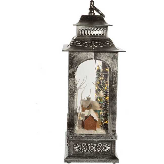 15-Inch  Battery-Operated LED Musical Christmas Village Lantern - Other Accents - 5