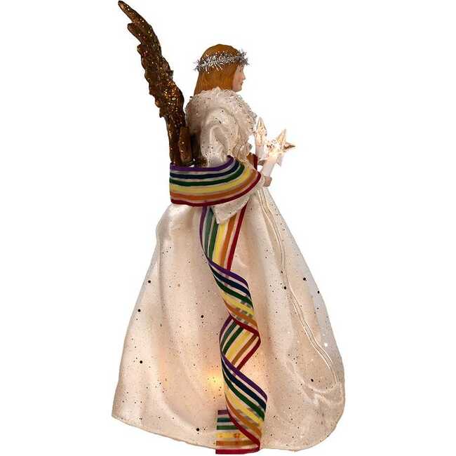 14-Inch 10-Light Pride Angel Tree Topper - Other Accents - 2