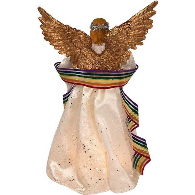 14-Inch 10-Light Pride Angel Tree Topper - Other Accents - 3