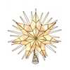 14-Inch 10-Light 7-Point LED Gold Glittered Star Tree Topper - Other Accents - 1 - thumbnail