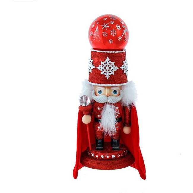 14.5-Inch Hollywood Nutcrackers Musical Red Soldier With Water Globe Nutcracker