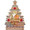 13-Inch Battery Operated LED Lighted Tree With Village Scene Table Piece - Other Accents - 1 - thumbnail