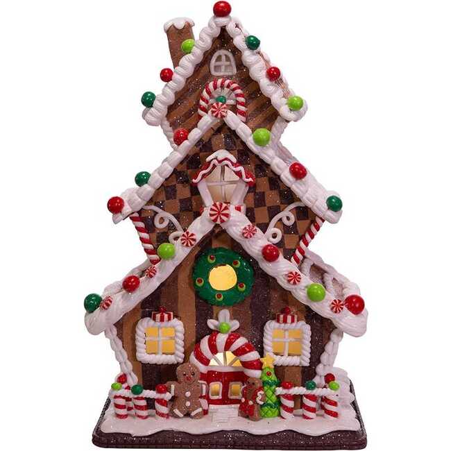 13-Inch Gingerbread Cookie 3-Layered LED House