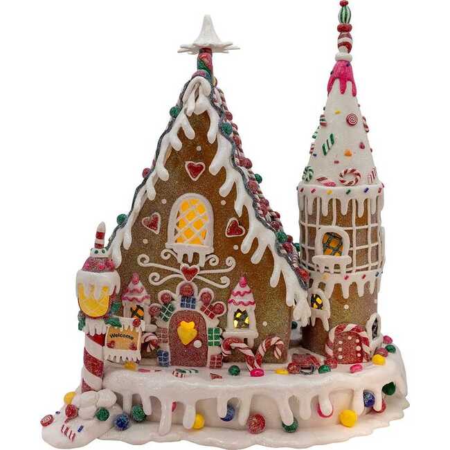 13-Inch Claydough Gingerbread Inn with C7 Bulb - Other Accents - 2