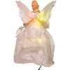 14-Inch Fiber Optic Ivory and Gold Animated LED Angel Treetop - Other Accents - 4