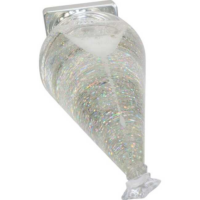 14-Inch Battery-Operated Clear and Silver Lava Light Tree - Other Accents - 5