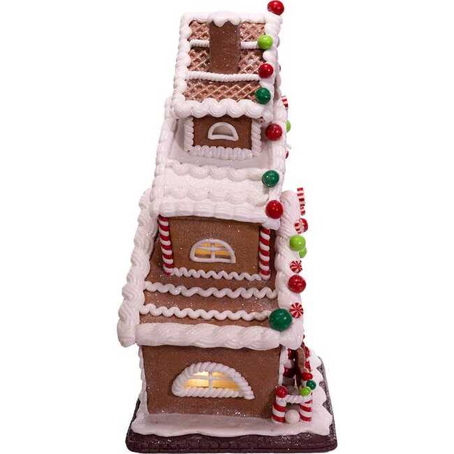 13-Inch Gingerbread Cookie 3-Layered LED House - Other Accents - 2