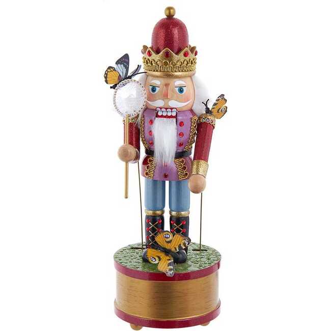 12-Inch Wind-Up Musical Butterfly Catcher Nutcracker
