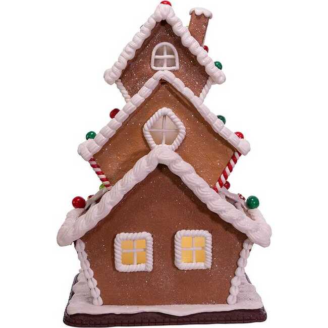 13-Inch Gingerbread Cookie 3-Layered LED House - Other Accents - 4